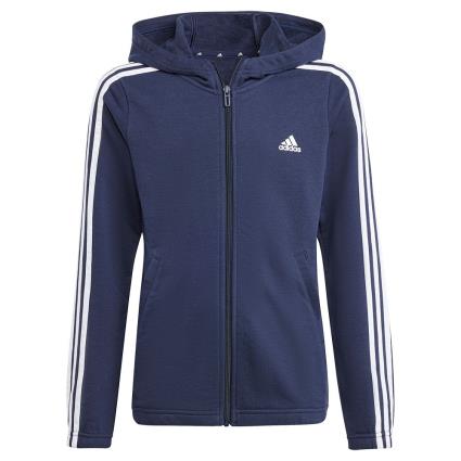 Adidas 3s Full Zip Sweatshirt Azul 7-8 Years Menina