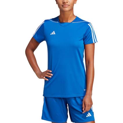 Adidas Tiro 23 Short Sleeve T-shirt Azul M Mulher