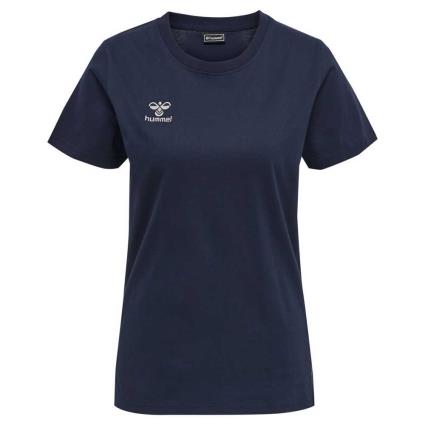 Hummel Move Grid Cotton Short Sleeve T-shirt Azul 2XL Mulher
