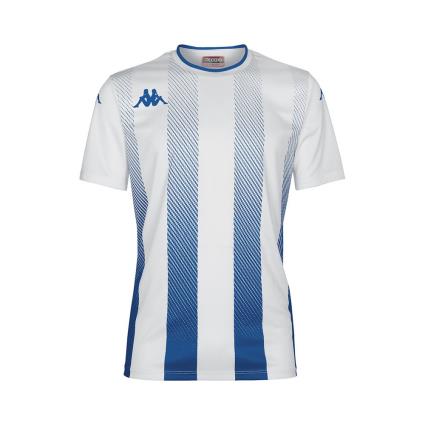 Kappa Bugo Short Sleeve T-shirt Branco,Azul L Homem