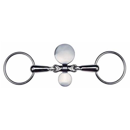 Feeling Tongue Twister Snaffle Prateado 145 mm