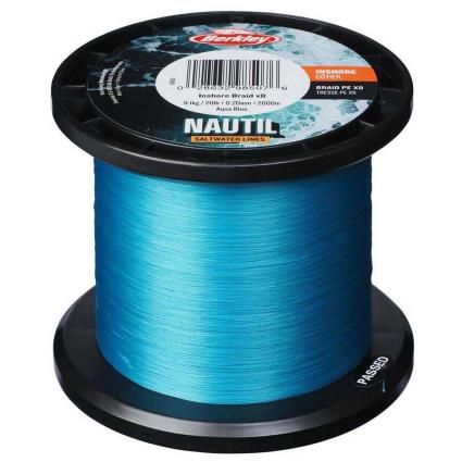 Berkley Nautil Inshore X8 2000 M Braided Line Azul 0.170 mm