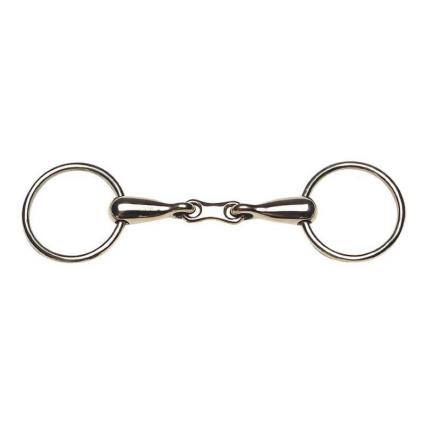 Feeling Bristol Double Break Snaffle Prateado 125 mm