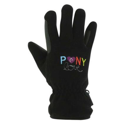 Equikids Ponylove Riding Gloves Preto 7-9 Years