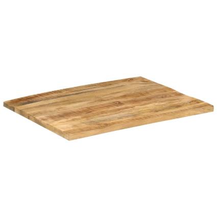 vidaXL Tampo de mesa 25-27 mm 80x60 cm madeira de mangueira maciça
