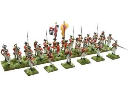 Caixa com Figuras  Regimento de Infantaria Britânica - Guerra de IndependênciaAmericana (Idade Mínima: 3 Anos)