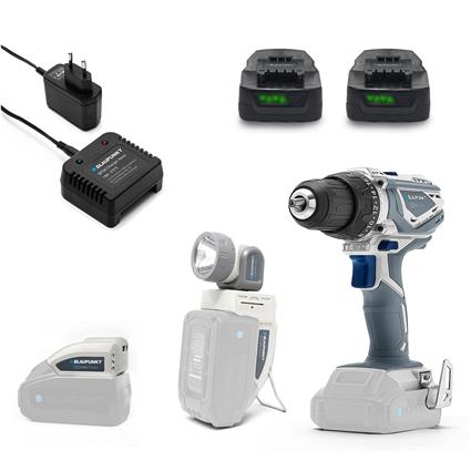 Conjunto Berbequim Aparafusador  BPSET1 (Sem fio; 0-440/0-1650 rpm)