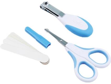 Conjunto de Higiene Bebé  Unhas Azul