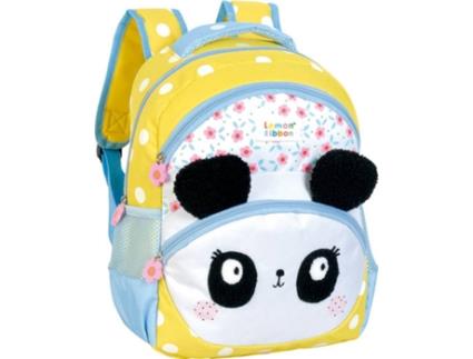 Mochila OPI Panda Amarelo (34x26x11cm)