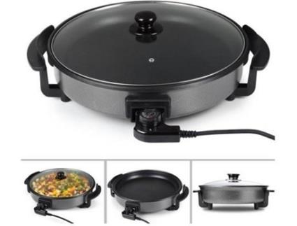 Caçarola  Elétrica Alimínio (Preto - 40 cm)