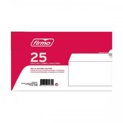 Envelope 110x220mm Branco 90grs DL 25 Unidades Sem Janela