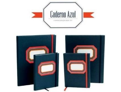 Caderno  Elástico Azul (Pautado)