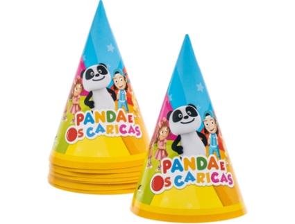 8 Chapéus Festa Panda e os Caricas