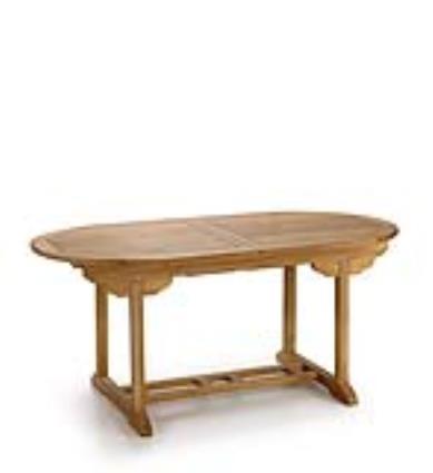 Mesa jardÍn ovalada extensible