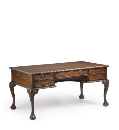 Escritorio vintage chippendale 5 cajones