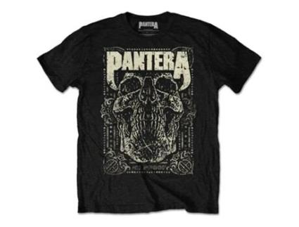 T-Shirt ROCK OFF Pantera - 101 Proof Skull Preto (Tamanho: M)