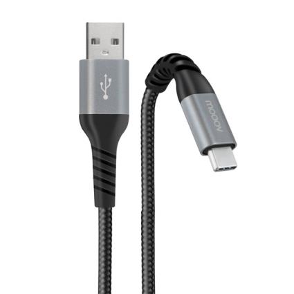 MOOOV CABO USB-C /USB-A REFORÇADO ULTIMATE 1 M PRETO - 732113