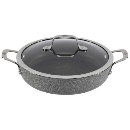 Ballarini Salina Granitium Serving Cooking Pot With Lid 28 Cm Cinzento