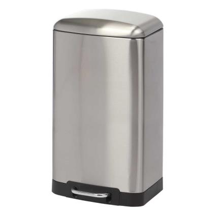 Duett 30l Trash Can Prateado