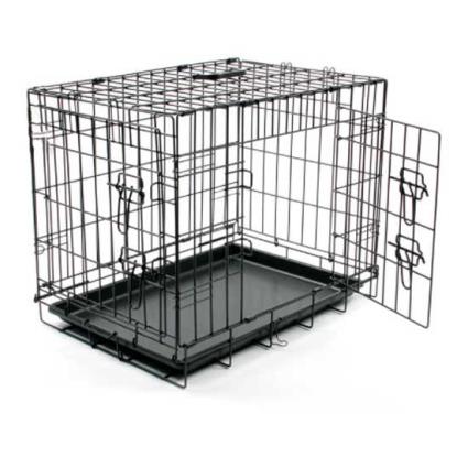 Duvo+ Extra Strong 2 Door Metalic Dog Cage M Prateado