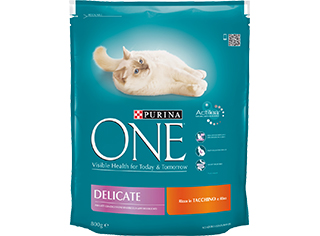 Ração Para Gato Purina One Delicate Com Peru 800g