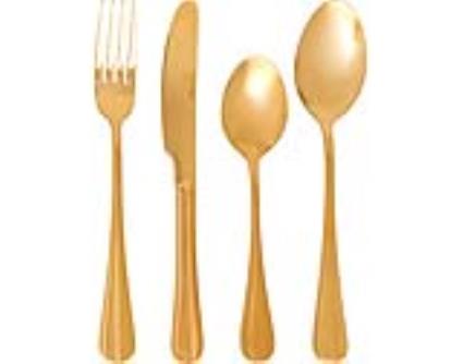 Faqueiro Quid Inox Dourado 24un