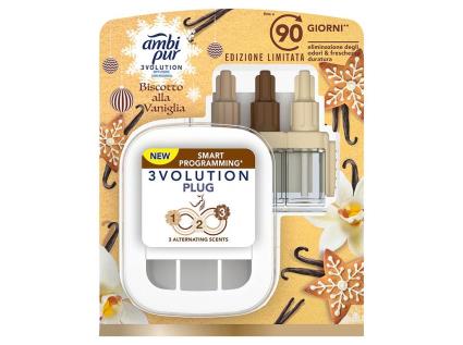 Ambientador Ambipur Aparelho 3volution Cookie Baunilha 3x21 Ml