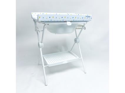 Banheira Com Muda Fraldas Plastimyr Amarelo E Azul