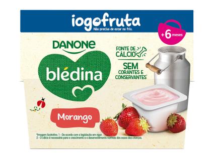 Sobremesa Láctea Bledina Iogofruta Morango 4x95g