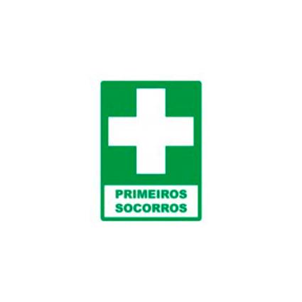 Sinal de Indicação Primeiros Socorros em PVC Fotoluminescente