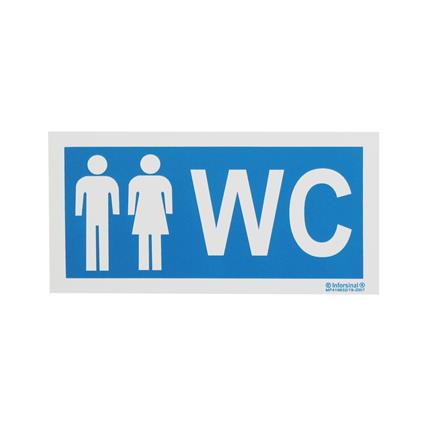 Sinal de Informação WC Homem/Mulher PVC Opaco