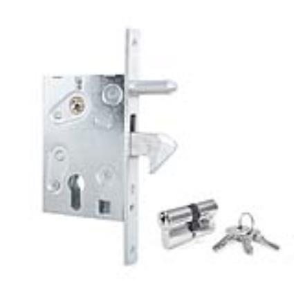 Fechadura com Gancho com Cilindro Galvanizado 232