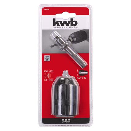 Kwb Portabrocas Automático 1.5-13mm 1/2' + Adaptador SDS-Plus