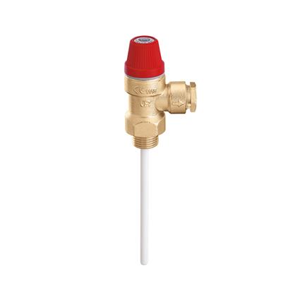 Válvula de Segurança Caleffi para Temperatura-Pressão 1/2M 3bar