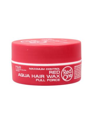 Red One Full Force Aqua Hair Wax Gel Vermelho 150ml transparente 150