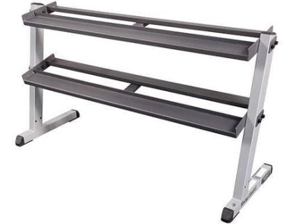 Suporte para Equipamentos de Musculação BODY-SOLID  2 Tier Pro Dumbbell Rack ( 157,5x58,4x81,2 cm)