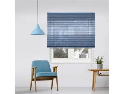 Estore Veneziano VIEWTEX 25mm (100x250cm - Aço e Aluminio - Azul)