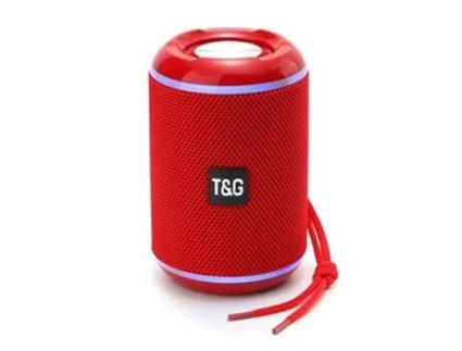 Coluna Wireless Portátil Pequena e Prática com Pega S/ Fio M2 Tec Tg-291 Vermelho