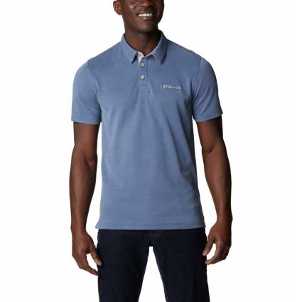 Columbia Nelson Point Short Sleeve Polo Shirt Azul 2XL Homem