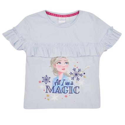 TEAM HEROES   T-Shirt mangas curtas T-SHIRT LA REINE DES NEIGES  Azul Disponível em tamanho para rapariga. 4 ans,5 ans,6 ans,8 ans.Criança > Menina > Roupas > Camiseta