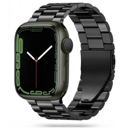 Bracelete Apple Watch 42mm, 44mm, 45mm TECH-PROTECT Modern Fit Metal Band Preto