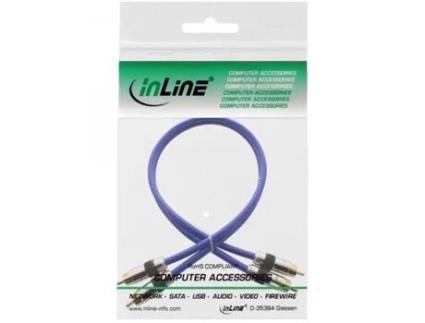 Inline 4043718018178 Cabo de Áudio 2 M 2 X Rca Azul