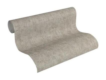 Papel de Parede A.S. CRÉATION (53 cm x 10,05 m - Tecido - Cinzento)