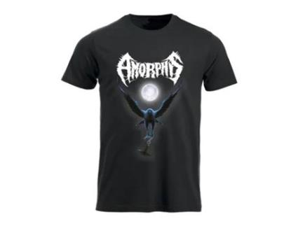Camisola AMORPHIS Black Winter Day (Preto - Algodão - L)