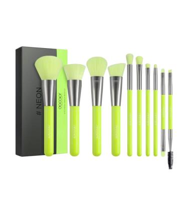 Docolor - Conjunto de pincéis Neon (10 peças) - Green