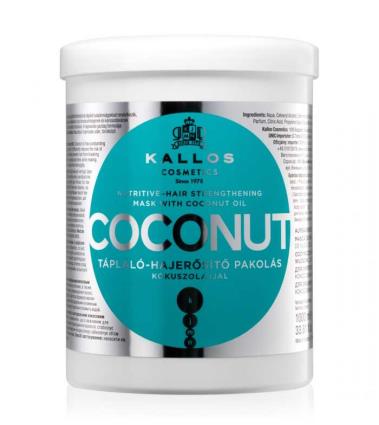 Kallos Cosmetics - Máscara capilar Coconut 1000 ml - Fortificante e nutritiva