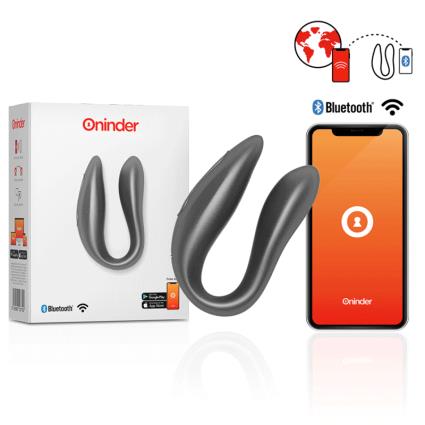 ONINDER G-SPOT & CLITORAL STIMULATOR BLACK - FREE APP