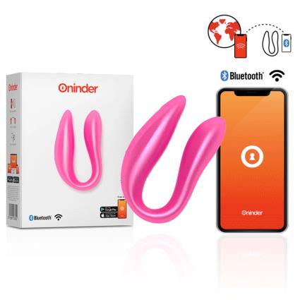 ONINDER G-SPOT & CLITORAL STIMULATOR PINK - FREE APP