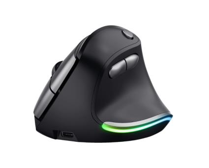 Rato Wireless Trust BAYO ERGONÓMICO RGB LED 2400 DPI