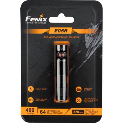 Fenix Fnx E09r Led Flashlight Laranja